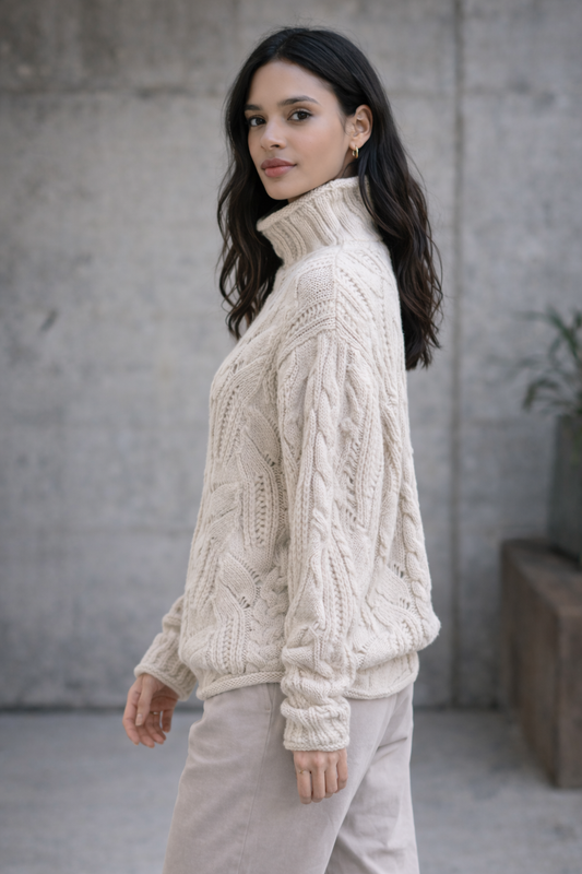 Lanaura | Suéter de punto en mezcla de lana