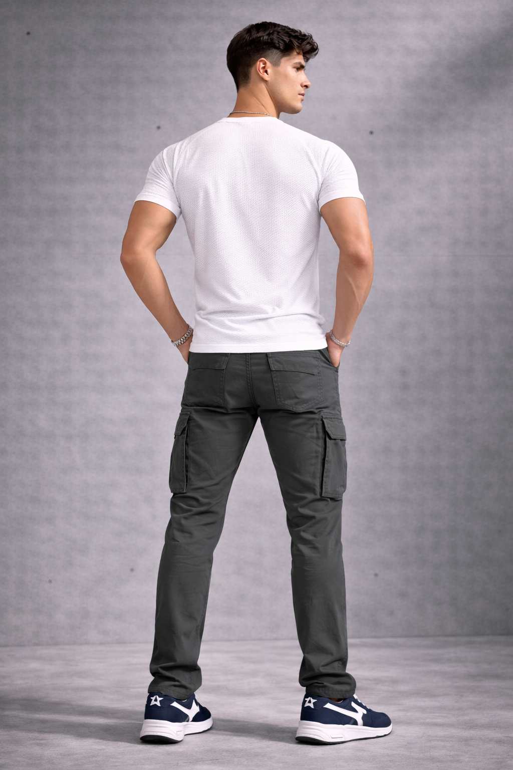 Niko | Pantalones cargo slim de estilo utilitario