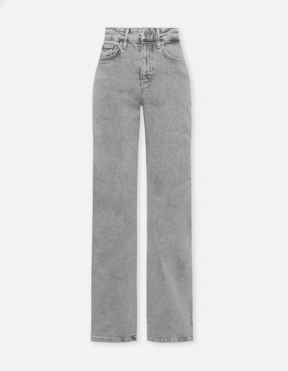 Aitana - Vaquero de Corte Acampanado Gris