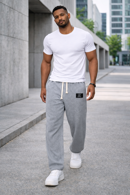 Andre — Pantalones de pierna ancha con cintura ajustable