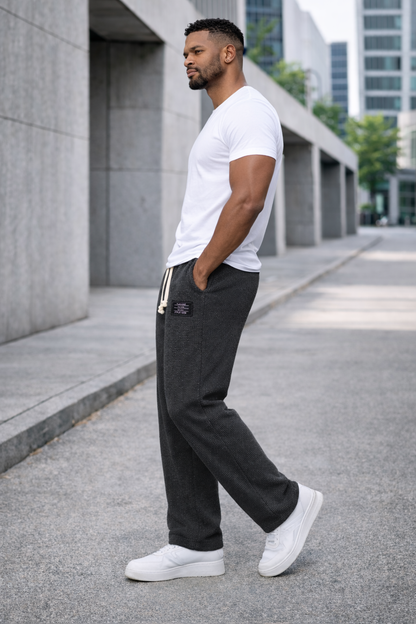 Andre — Pantalones de pierna ancha con cintura ajustable