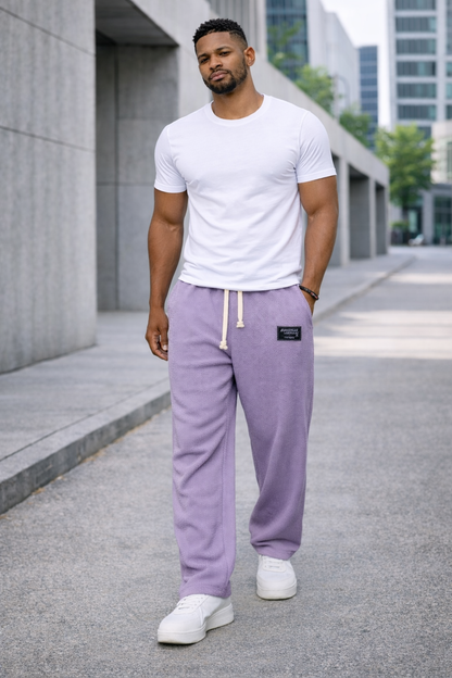 Andre — Pantalones de pierna ancha con cintura ajustable