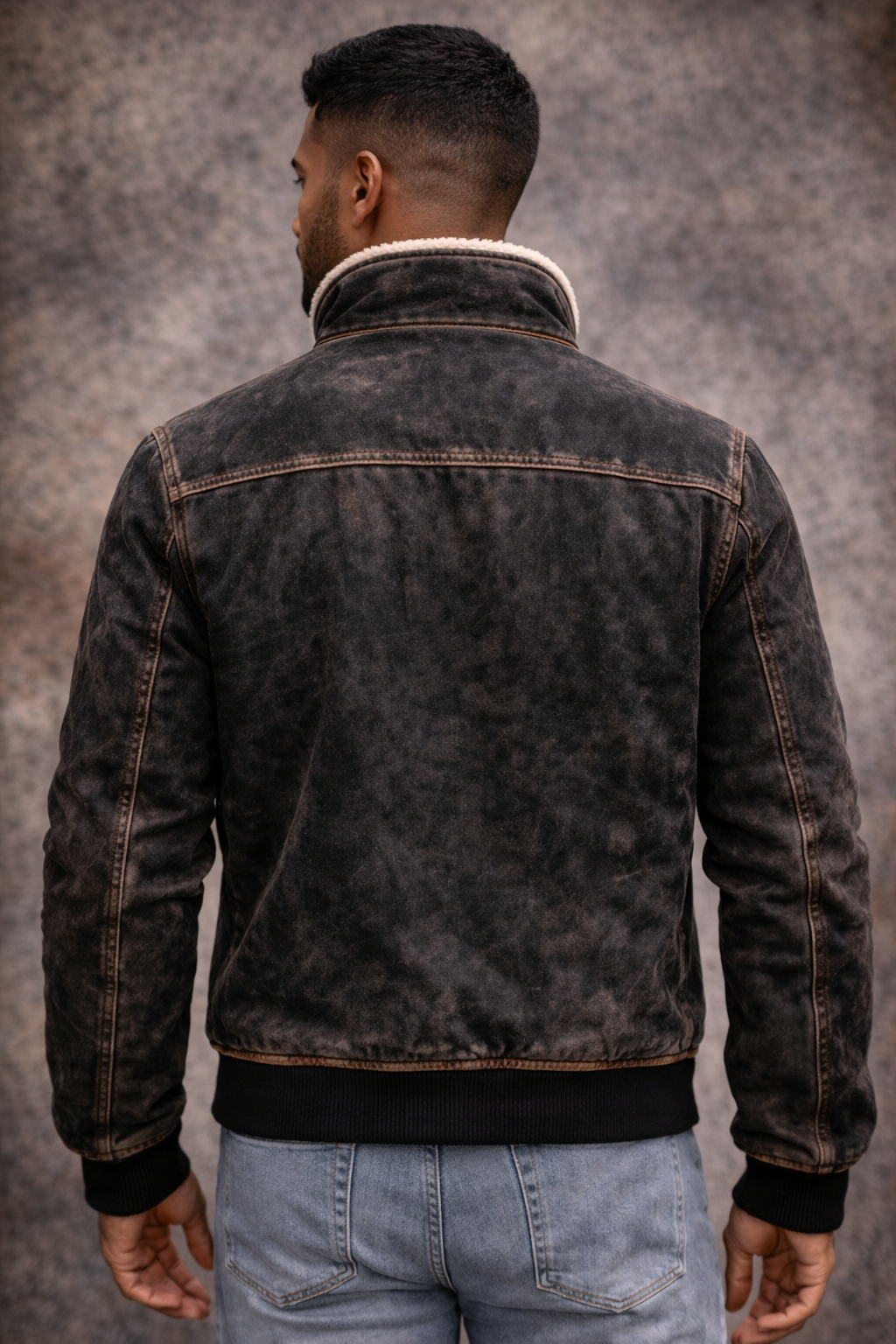 AURELIO| CHAQUETA DE CUERO TÉRMICO