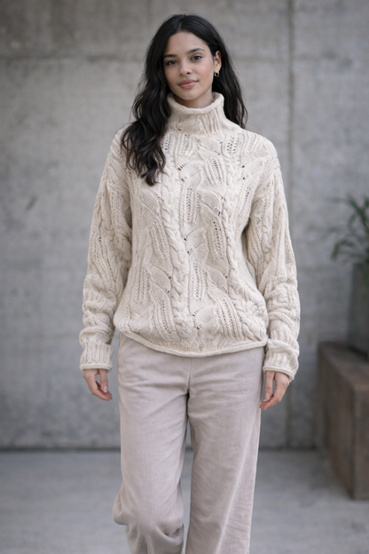 Lanaura | Suéter de punto en mezcla de lana