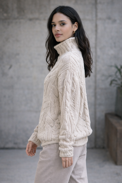 Lanaura | Suéter de punto en mezcla de lana