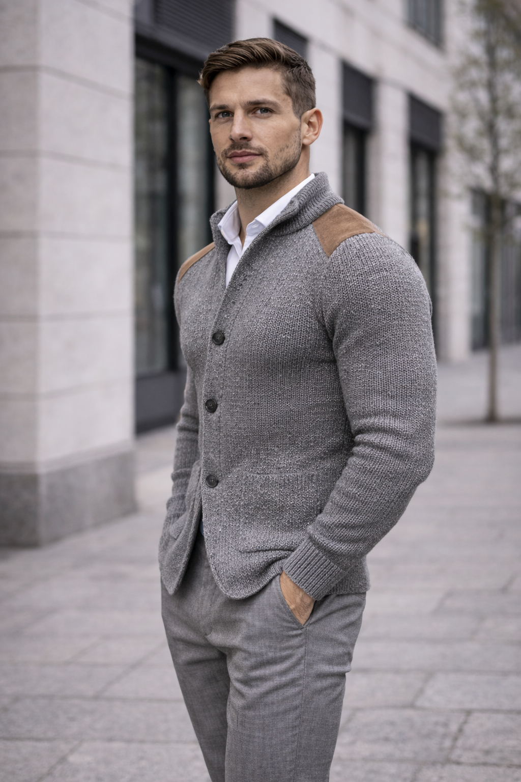 Lorenzo |BLAZER DE PUNTO TEXTURIZADO