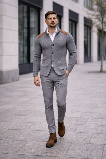 Lorenzo |BLAZER DE PUNTO TEXTURIZADO