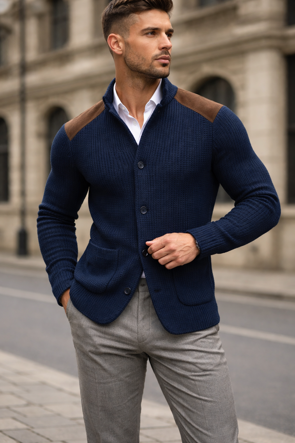 Lorenzo |BLAZER DE PUNTO TEXTURIZADO