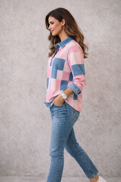 Maria | Blusa de cuadros