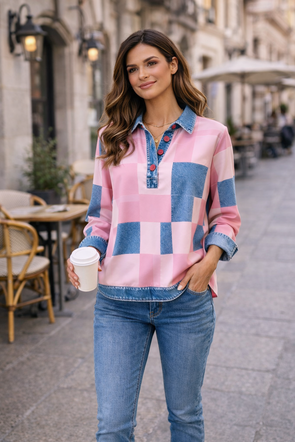 Maria | Blusa de cuadros