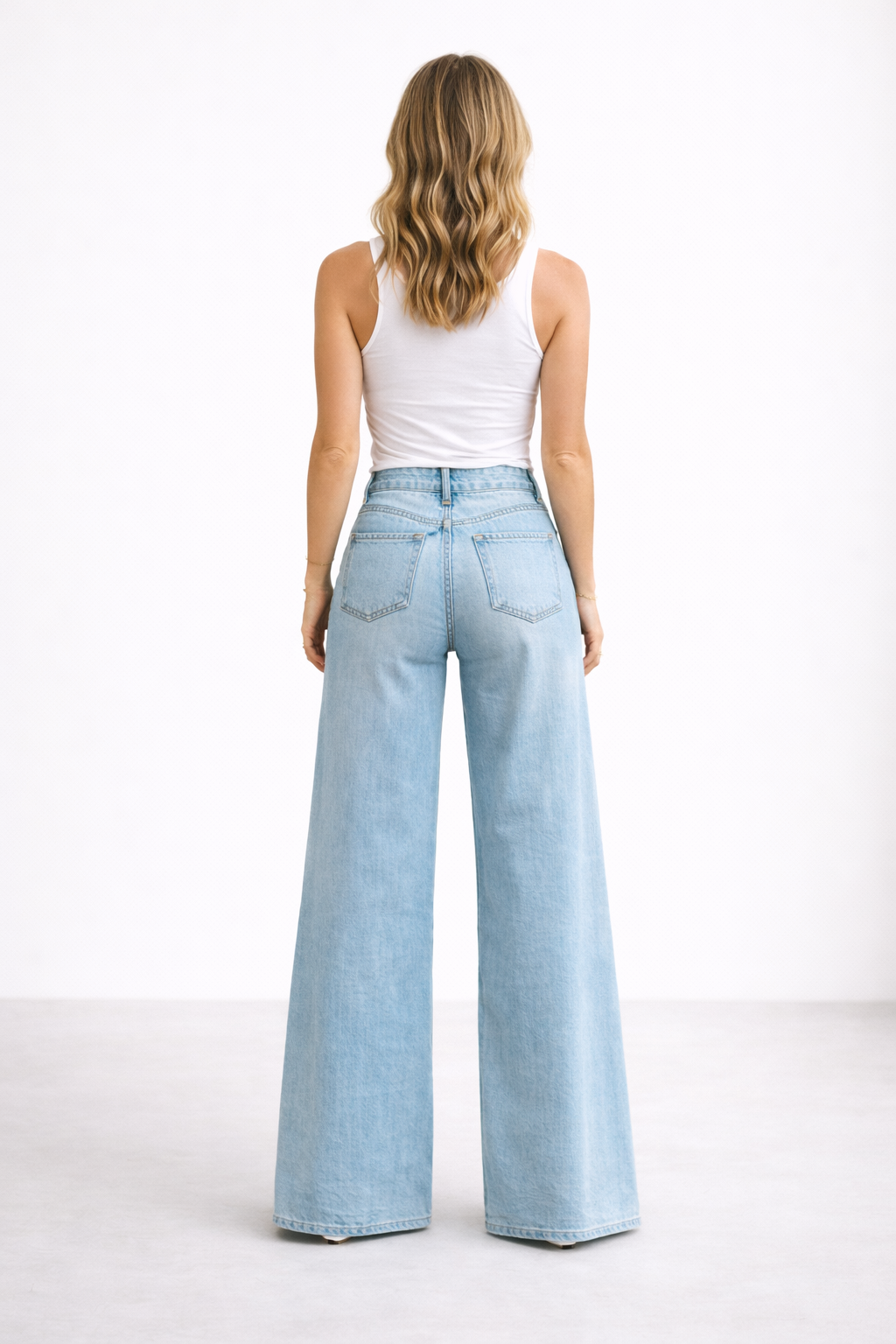 Mirisa - Pantalones anchos de talle alto y tacto suave