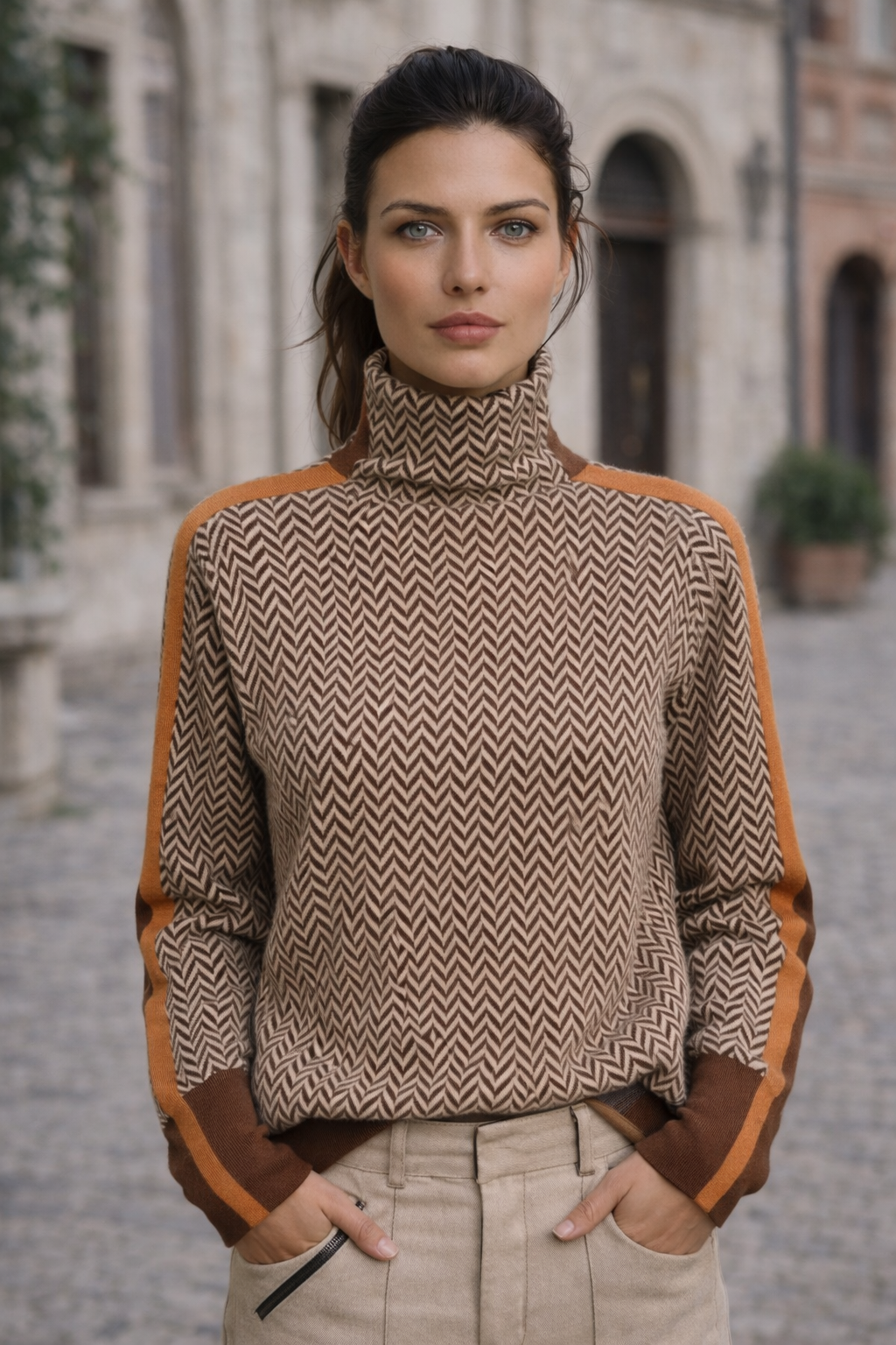 Martina - Jersey Cálido de Cuello Alto