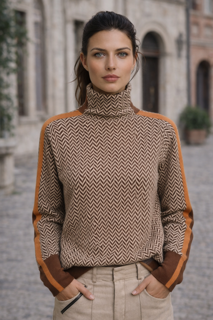 Martina - Jersey Cálido de Cuello Alto