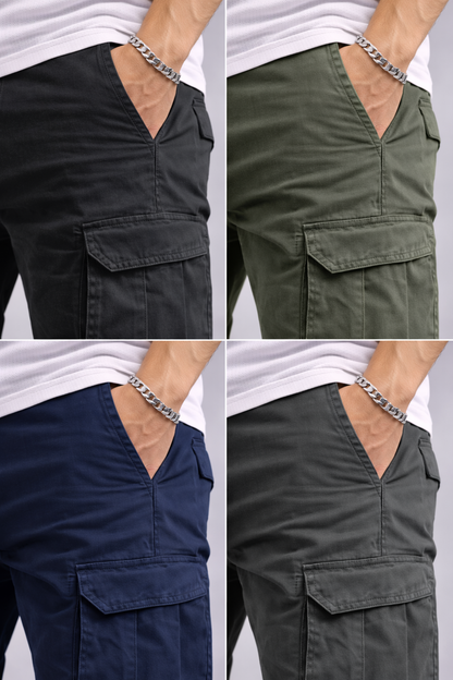 Niko | Pantalones cargo slim de estilo utilitario