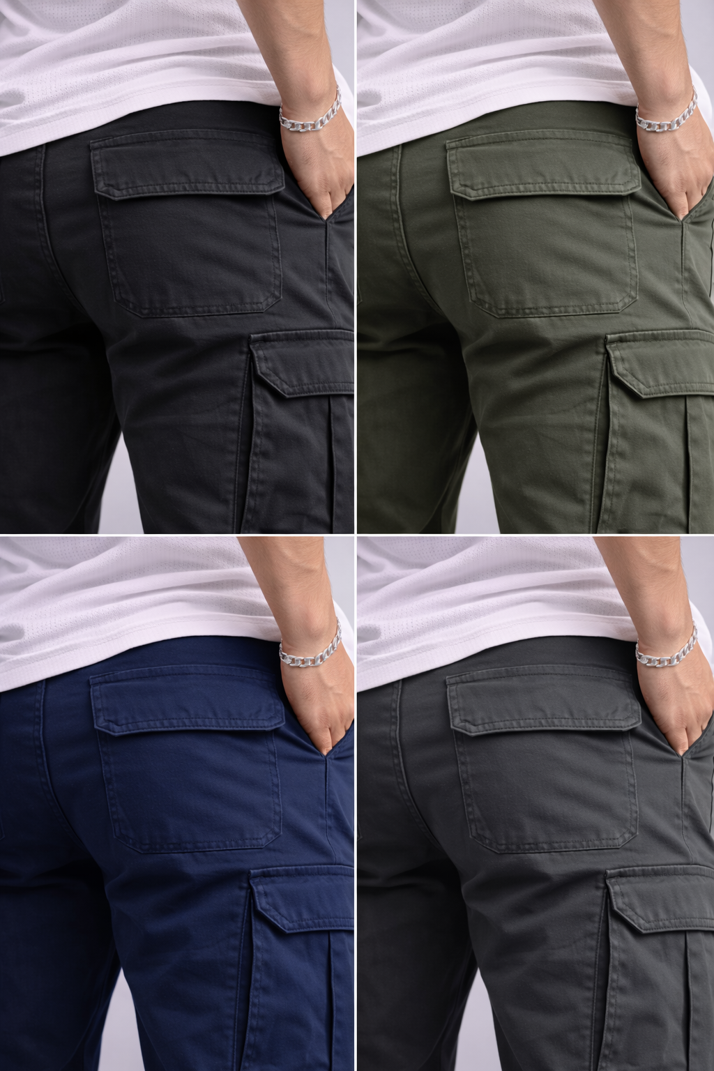 Niko | Pantalones cargo slim de estilo utilitario