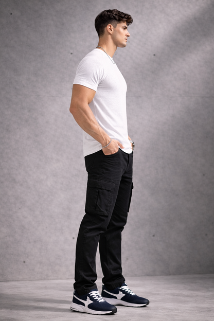 Niko | Pantalones cargo slim de estilo utilitario