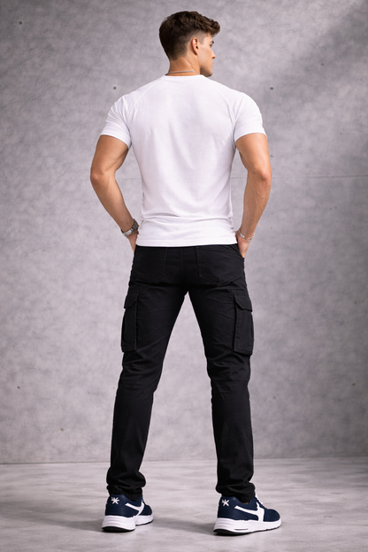 Niko | Pantalones cargo slim de estilo utilitario