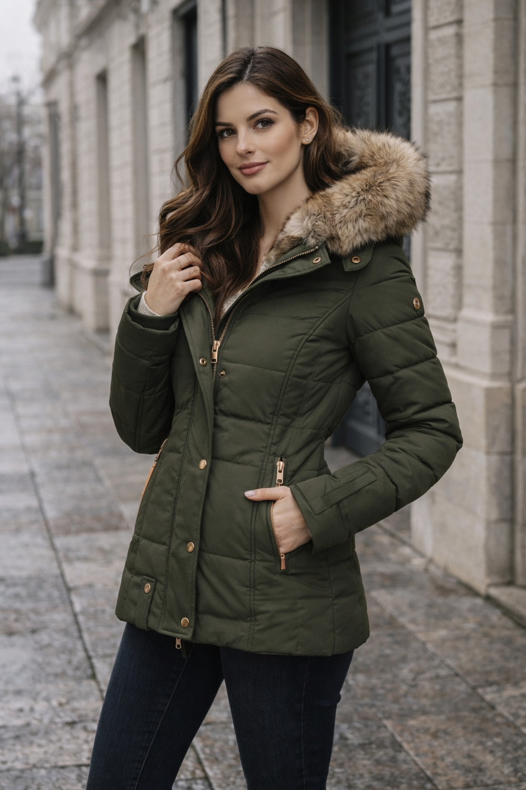 Rebecca - Abrigo de Invierno con Forro Cálido