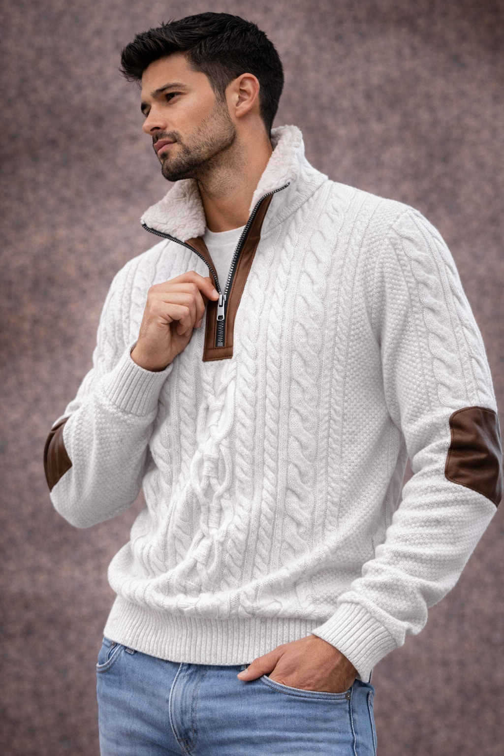 Río Sereno | Suéter térmico de cuello alto con polar suave