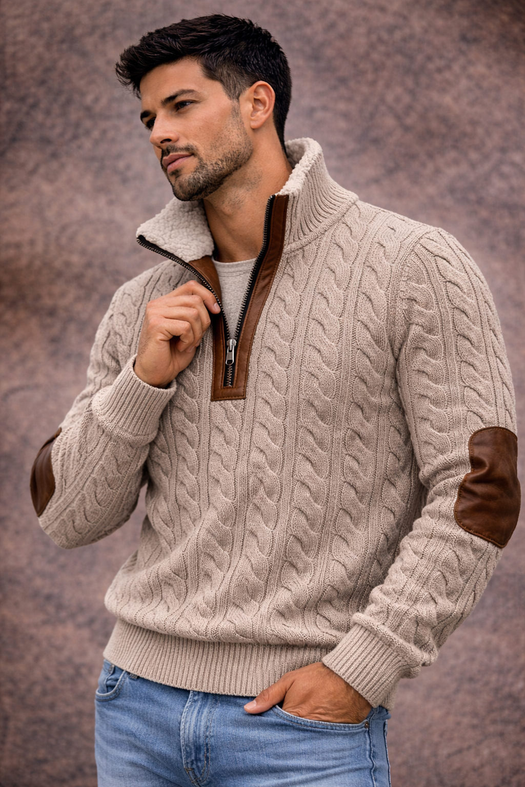 Río Sereno | Suéter térmico de cuello alto con polar suave