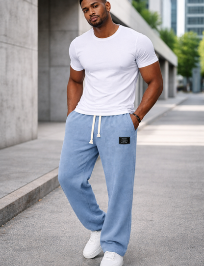 Andre — Pantalones de pierna ancha con cintura ajustable