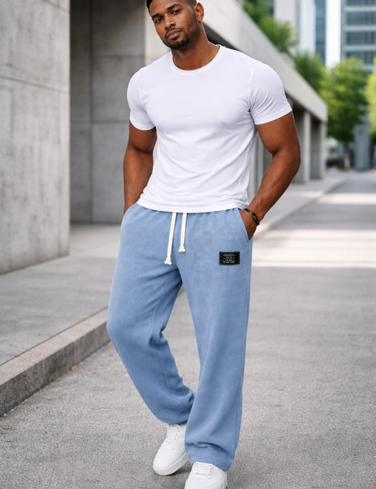 Andre — Pantalones de pierna ancha con cintura ajustable