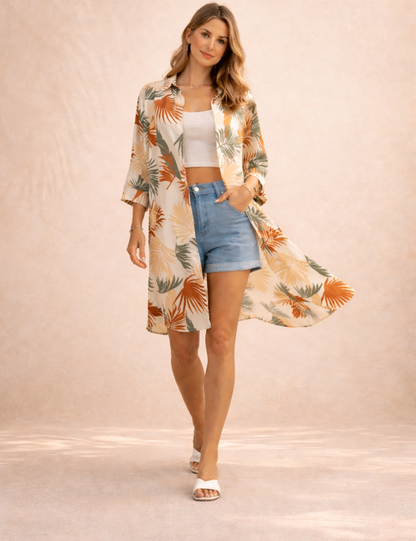 Daniela – Camisa Resort Tropical Oversize