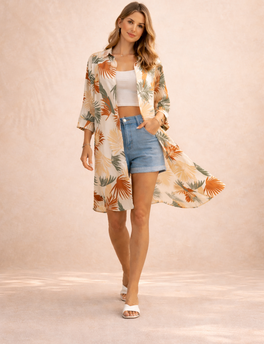 Daniela – Camisa Resort Tropical Oversize