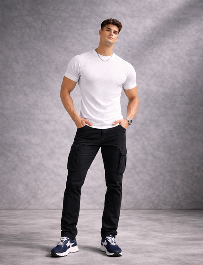 Niko | Pantalones cargo slim de estilo utilitario