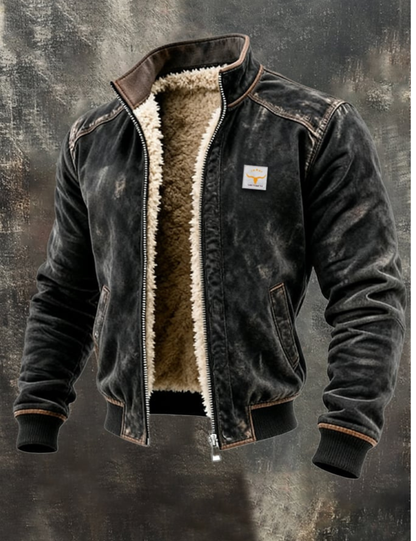 AURELIO| CHAQUETA DE CUERO TÉRMICO