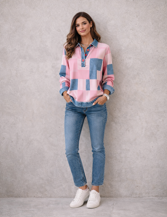 Maria | Blusa de cuadros