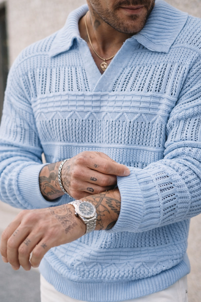 VICTOR | Suéter de punto texturizado premium