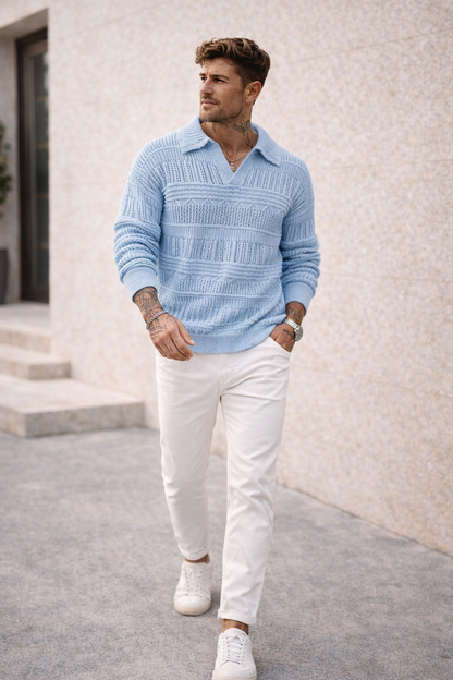 VICTOR | Suéter de punto texturizado premium