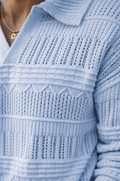 VICTOR | Suéter de punto texturizado premium