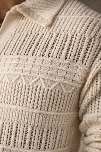 VICTOR | Suéter de punto texturizado premium