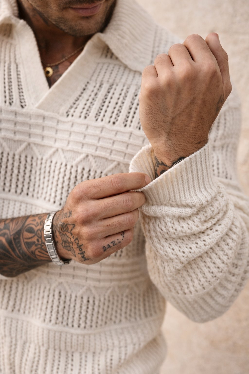 VICTOR | Suéter de punto texturizado premium