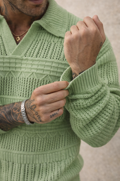 VICTOR | Suéter de punto texturizado premium