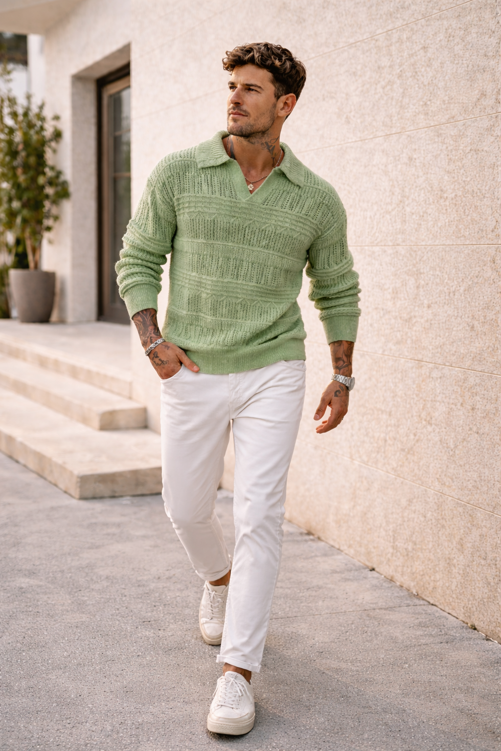 VICTOR | Suéter de punto texturizado premium