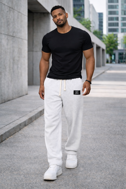 Andre — Pantalones de pierna ancha con cintura ajustable