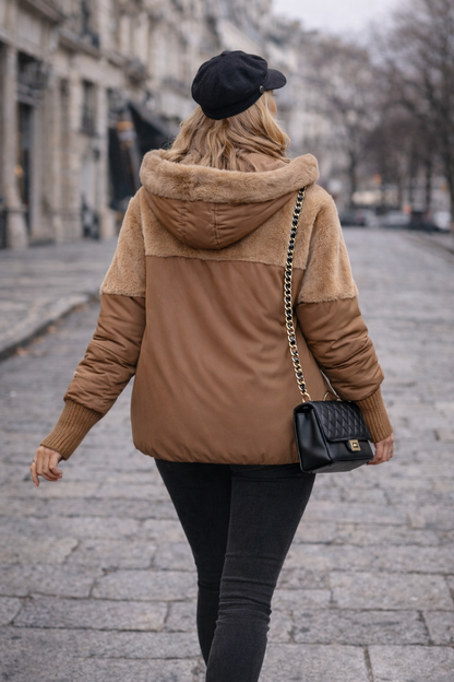 Aurea | Elegante chaqueta acolchada con capucha