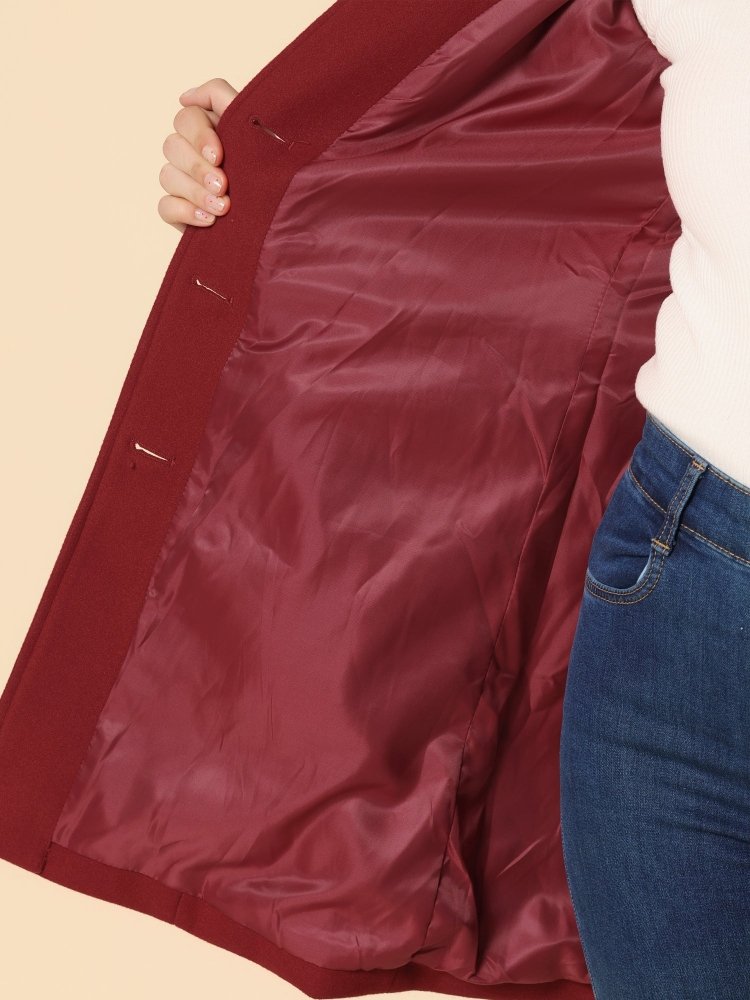 Isabella | Abrigo de invierno de mujer con un botón.